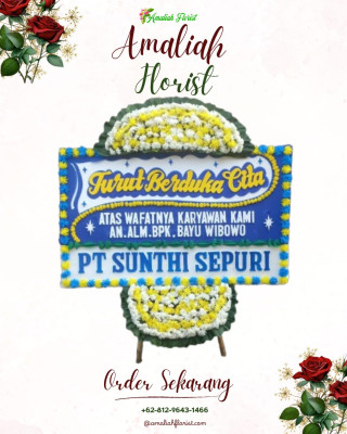 Papan Bunga Duka di Parung