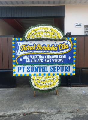 Papan Bunga Duka di Parung