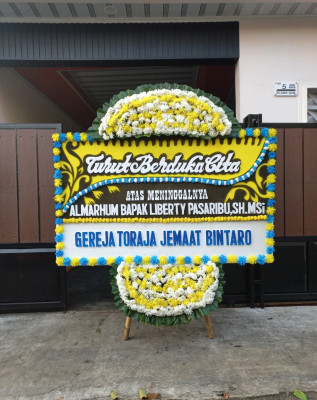 Papan Bunga Duka di Parung